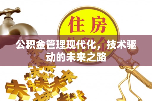 温江公积金管理现代化，技术驱动的未来之路